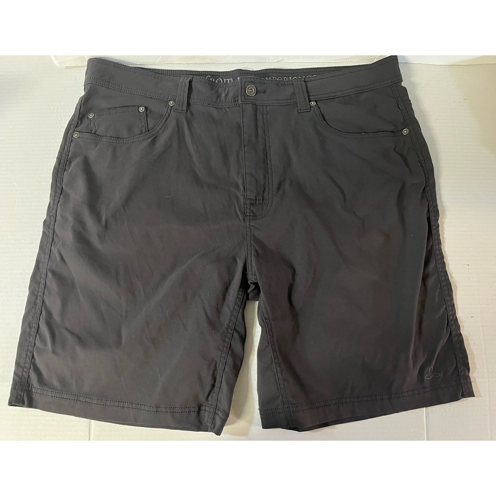 Prana Men's Sz‎ 40x9L Shorts 97% Nylon 3% Elastane Dark Gray